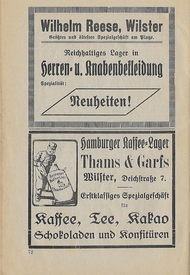 Marschen-Kalender 1922