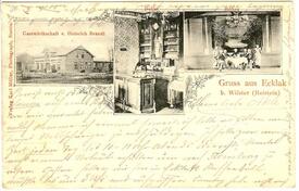 1903 Dorfkrug Brandts Gastwirtschaft in Ecklak in der Wilstermarsch