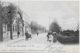 1904 Wewelsfleth - Straße Deichreihe