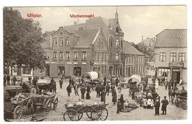 1899 Marktplatz, Op de Göten (damalige Markt Straße) in Wilster