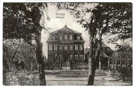 1915 Neues Rathaus Palais Doos, Gartenseite, in der Stadt Wilster
