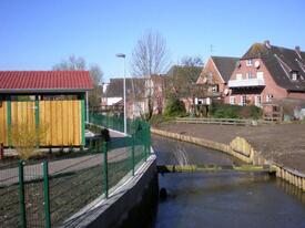 2007 Umgestaltung und Bebauung des Rosengarten in Wilster - Außenanlagen, historischer Hafen