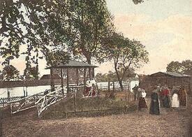 1902 Heiligenstedten - Garten an der Stör beim Gasthof Zur Erholung