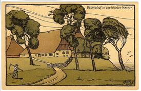 1913 Bauernhof in Dammducht im Wewelsflether Außendeich