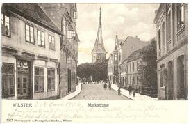 1903 Marktstraße (spätere Op de Göten), Markt, Kirche St. Bartholomäus in der Stadt Wilster