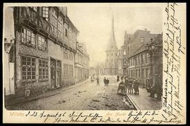 1902 Marktstraße (spätere Op de Göten) in der Stadt Wilster