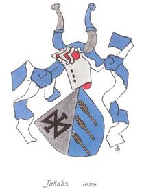 Wappen der Familie Jakobs aus der Wilstermarsch