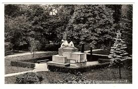 1938 Stadtpark mit dem Ehrenmal 