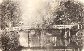 1898 Hölzerne Brücke über die Wilsterau in Rumfleth