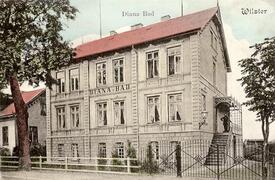 1885 DIANA-Bad an der Rathausstraße, Standort des Amtsgericht Wilster in der Zeit von 1950 bis 1975