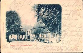 1904 Wewelsfleth - Häuser am alten Hafen