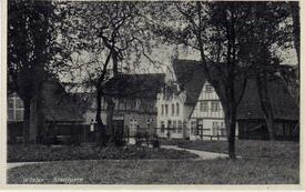 1935 Stadtpark und Wende an der Deichstraße in Wilster
