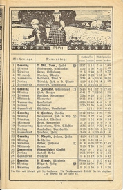 Marschen-Kalender 1927