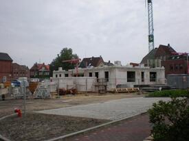 2007 Umgestaltung und Bebauung des Rosengarten in Wilster - Hochbauarbeiten zur Errichtung eines Gebäudes