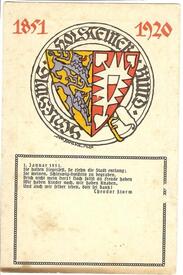 1920 Gedenken an die Schleswig-Holsteinische Erhebung 1848