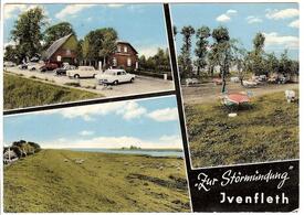 1968 Mündung der Stör bei Störort und Ivenfleth.