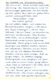 1955 Bericht der Schülerin Urte Andersen über die Weihnachtsaktion an der Mittelschule Wilster