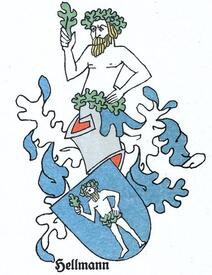 Wappen der Familie Hellmann aus der Wilstermarsch und der Kremper Marsch
