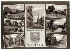 1960 Markt, Op de Göten, Wilsterau, Deichstraße, Neustadt in der Stadt Wilster