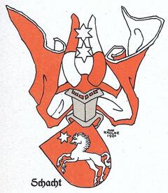 Wappen Familie Schacht aus den Elbmarschen