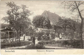 1911 Gaststätte Normann´s Biergarten In beidenfleth in der Wilstermarsch