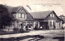 1909 Bahnhofs Hotel am Bahnhof St. Margarethen in Landscheide