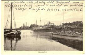 1918 Feuerschiff KALKGRUND auf der Werft in Wewelsfleth an der Stör
