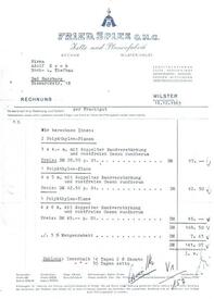 1963 Friedrich Spies, Zelte- und Planenfabrik - Briefbogen