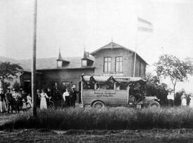 1908 Automobil Verbindung Burg - Wilster, Haltepunkt Aebtissinwisch