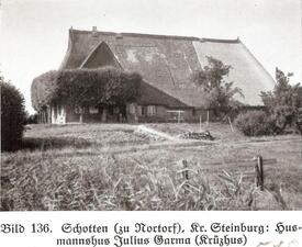 1937 Bauernhaus - Husmannshuus in Schotten, Gemeinde Nortorf in der Wilstermarsch