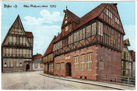 1923 Marktstraße und Altes Rathaus in der Stadt Wilster