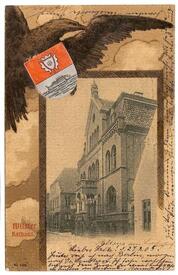 1903 Neues Rathaus - Palais Doos in der Stadt WilsterWilster