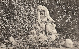1915 Denkmal für den Dichter Johann Meyer im Stdtpark