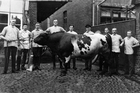 1930 Schlachterei Beimgraben in der Burger Straße