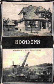 1917 Kanalmeisterei Hochdonn, Verlegung der Marschbahn