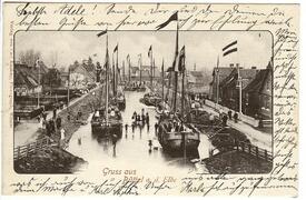 1901 Büttel (Elbe), Hafen am Bütteler Kanal
