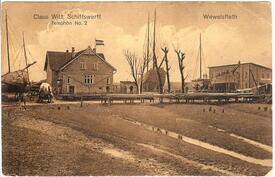 1910 Wewelsfleth - Werft von Claus Witt