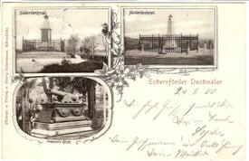 1899 Denkmale zur Erinnerung an die Schlacht bei Eckernförde am 05.04.1849